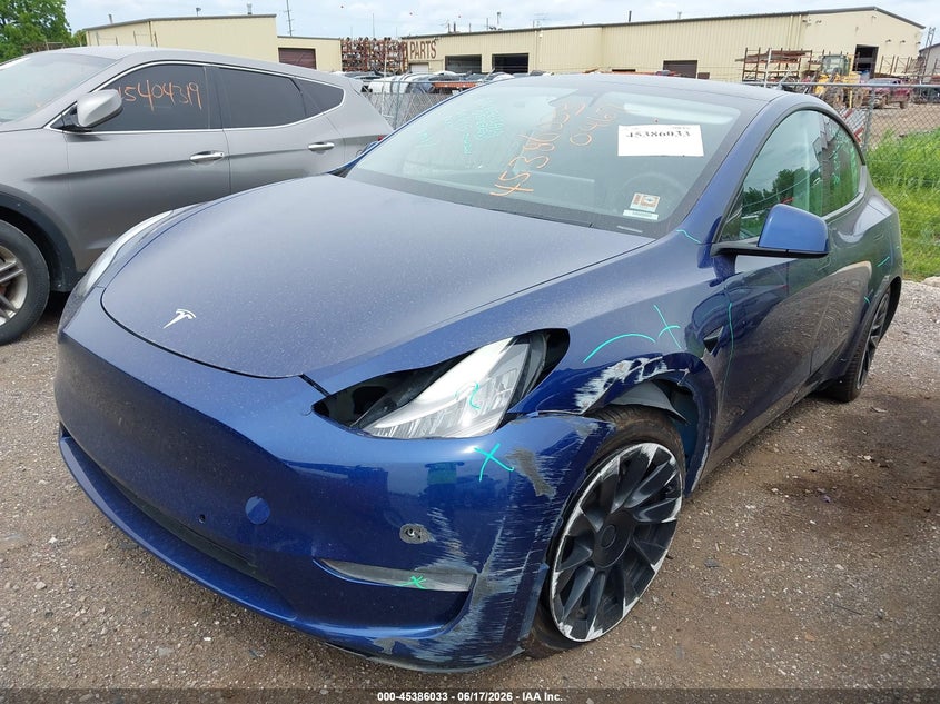 2021 Tesla Model y VIN 5YJYGDEE9MF070467 IAAI salvage auction — FRONT END, Salvage (Michigan), sold $6,100 on 2026-07-18 (photo 6)