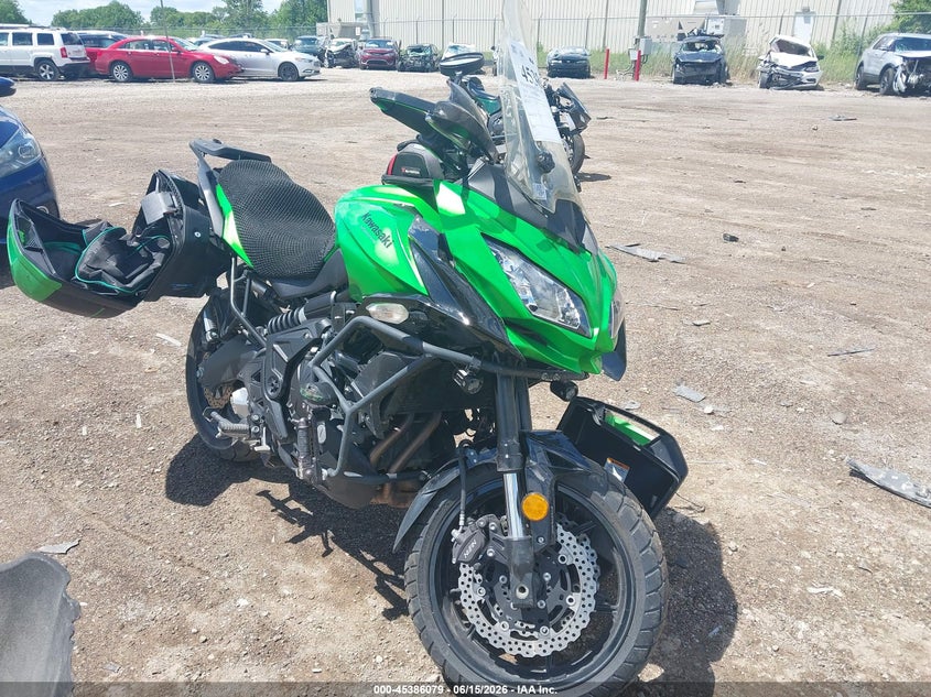 2015 Kawasaki VIN JKALEEF11FDA04794 IAAI salvage auction — SIDE, Clear (Michigan), sold $50 on 2026-07-21 (photo 1)