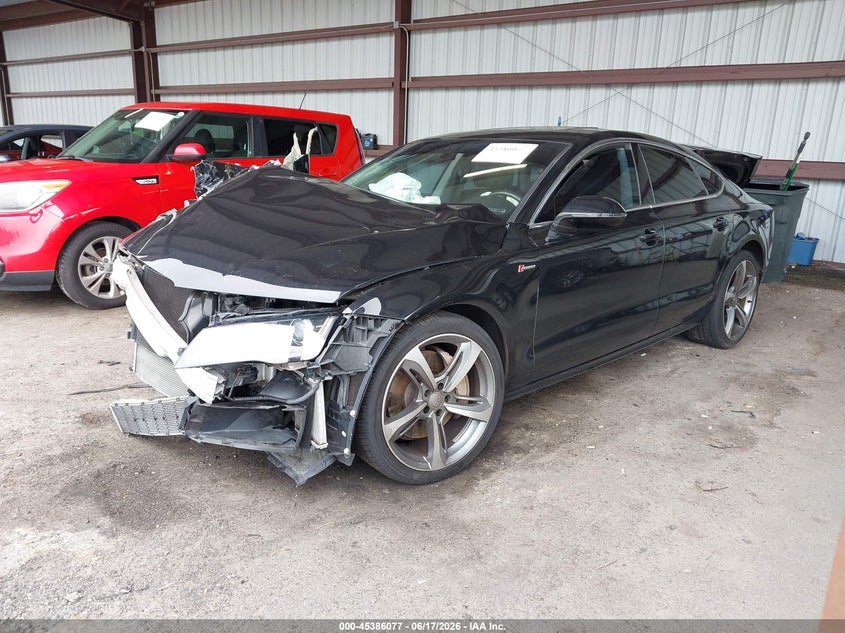 2014 Audi A7 VIN WAUWGAFC9EN124255 IAAI salvage auction — FRONT END, Rebuildable (Florida), sold $1,300 on 2026-07-14 (photo 2)
