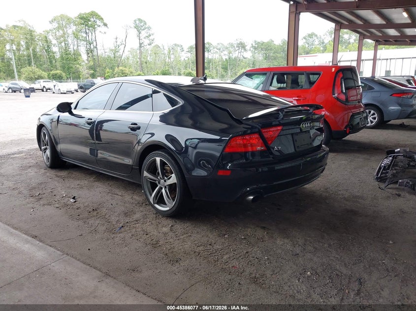 2014 Audi A7 VIN WAUWGAFC9EN124255 IAAI salvage auction — FRONT END, Rebuildable (Florida), sold $1,300 on 2026-07-14 (photo 3)