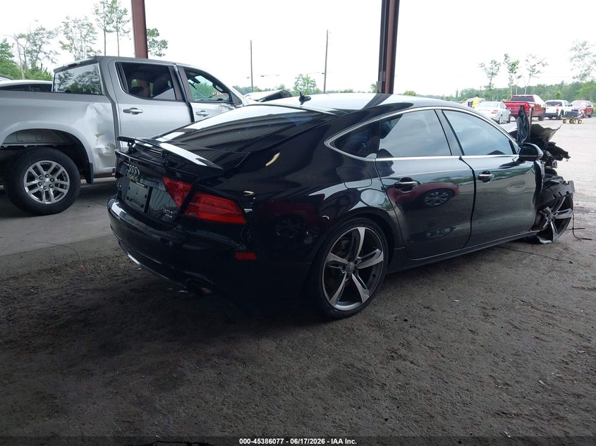 2014 Audi A7 VIN WAUWGAFC9EN124255 IAAI salvage auction — FRONT END, Rebuildable (Florida), sold $1,300 on 2026-07-14 (photo 4)