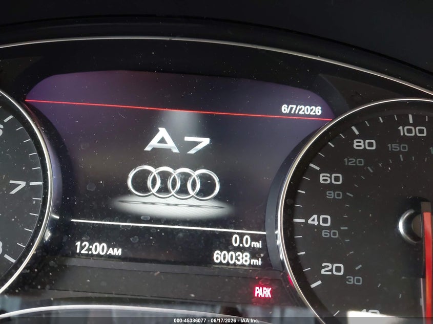 2014 Audi A7 VIN WAUWGAFC9EN124255 IAAI salvage auction — FRONT END, Rebuildable (Florida), sold $1,300 on 2026-07-14 (photo 7)