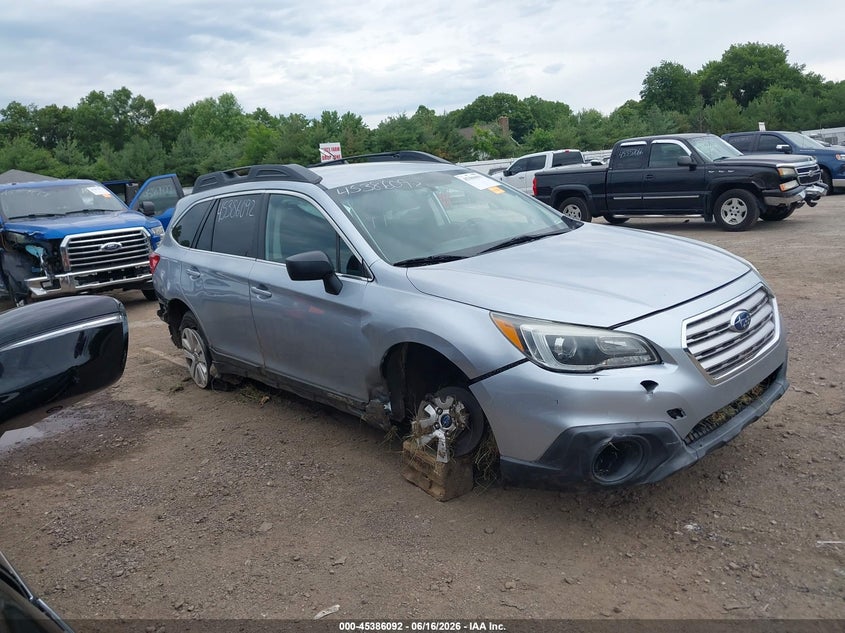 2016 Subaru Outback VIN 4S4BSBCC2G3253507 IAAI salvage auction — SIDE, Clear (Indiana), sold $650 on 2026-07-29 (photo 1)