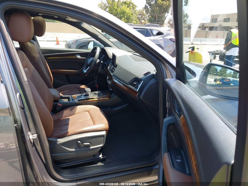 2018 Audi Q5 VIN WA1ANAFY1J2068347 IAAI salvage auction — LEFT FRONT, Salvage (California), sold $4,350 on 2026-07-13 (photo 5)