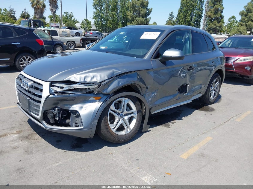 2018 Audi Q5 VIN WA1ANAFY1J2068347 IAAI salvage auction — LEFT FRONT, Salvage (California), sold $4,350 on 2026-07-13 (photo 6)