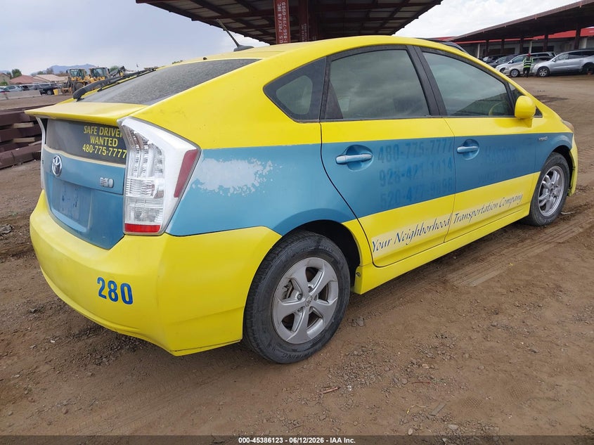 2010 Toyota Prius VIN JTDKN3DU5A0011358 IAAI salvage auction — NORMAL WEAR, Clear-Dealer Only (Arizona), sold $350 on 2026-07-28 (photo 4)