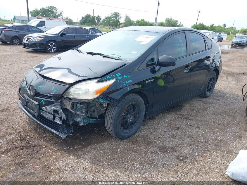 2014 Toyota Prius VIN JTDKN3DU2E0357907 IAAI salvage auction — FRONT END, Salvage (Texas), sold $975 on 2026-07-21 (photo 2)