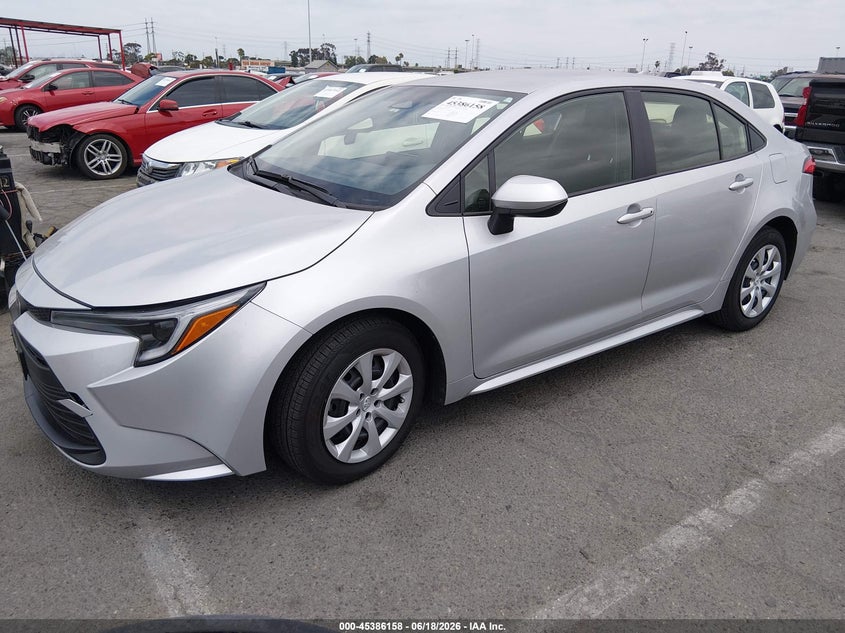 2026 Toyota Corolla VIN JTDBCMFEXT3115704 IAAI salvage auction — UNKNOWN, Salvage (California), sold $8,300 on 2026-07-29 (photo 2)