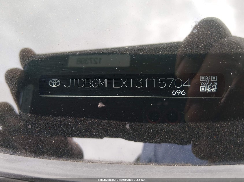 2026 Toyota Corolla VIN JTDBCMFEXT3115704 IAAI salvage auction — UNKNOWN, Salvage (California), sold $8,300 on 2026-07-29 (photo 9)