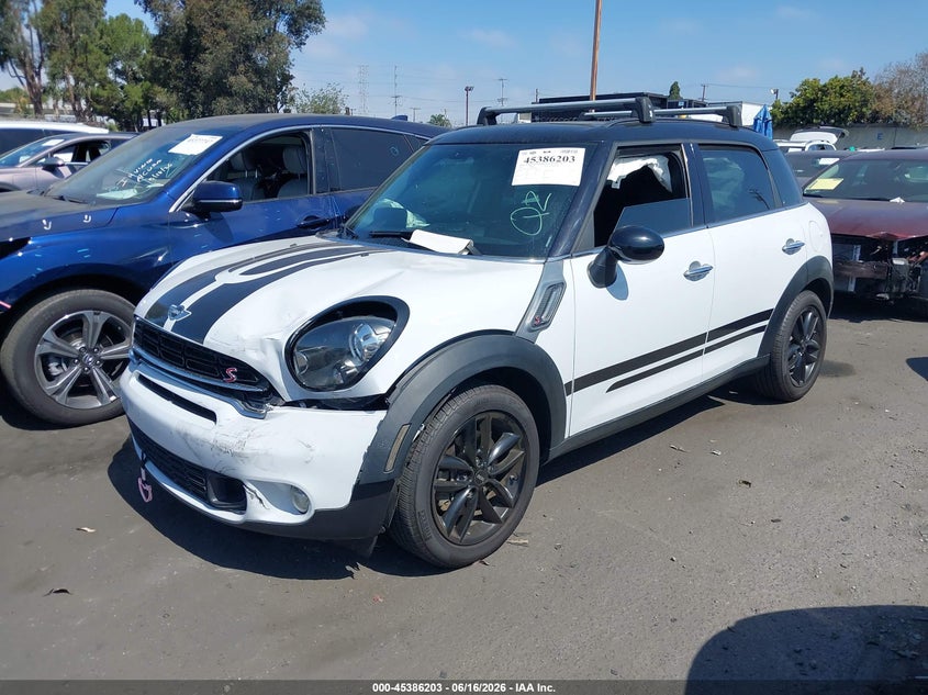 2016 Mini Countryman VIN WMWZC3C58GWT09162 IAAI salvage auction — FRONT END, Salvage Certificate (California), sold $1,175 on 2026-07-15 (photo 2)