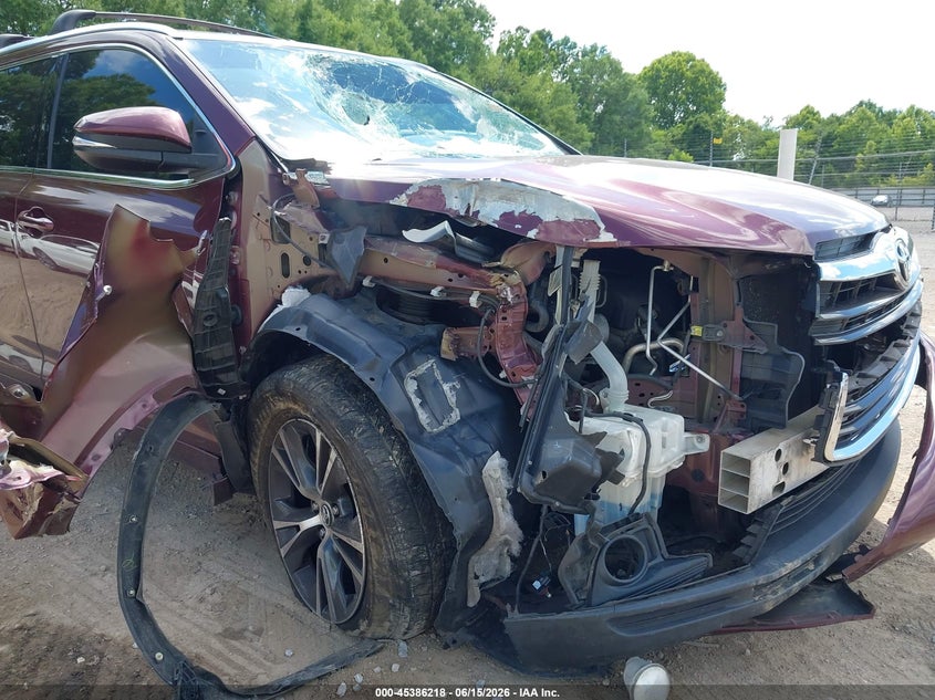 2016 Toyota Highlander VIN 5TDJKRFH7GS352158 IAAI salvage auction — FRONT END, Salvage (Tennessee), sold $150 on 2026-07-22 (photo 6)