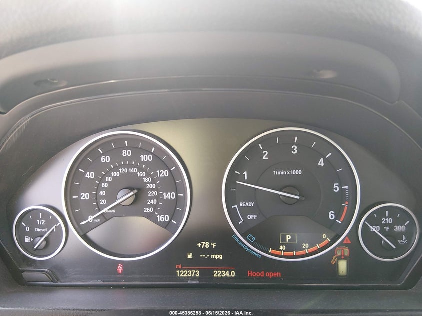 2015 BMW 3er VIN WBA3K5C58FK547412 IAAI salvage auction — FRONT END, Clear (Arkansas), sold $4,550 on 2026-07-29 (photo 7)