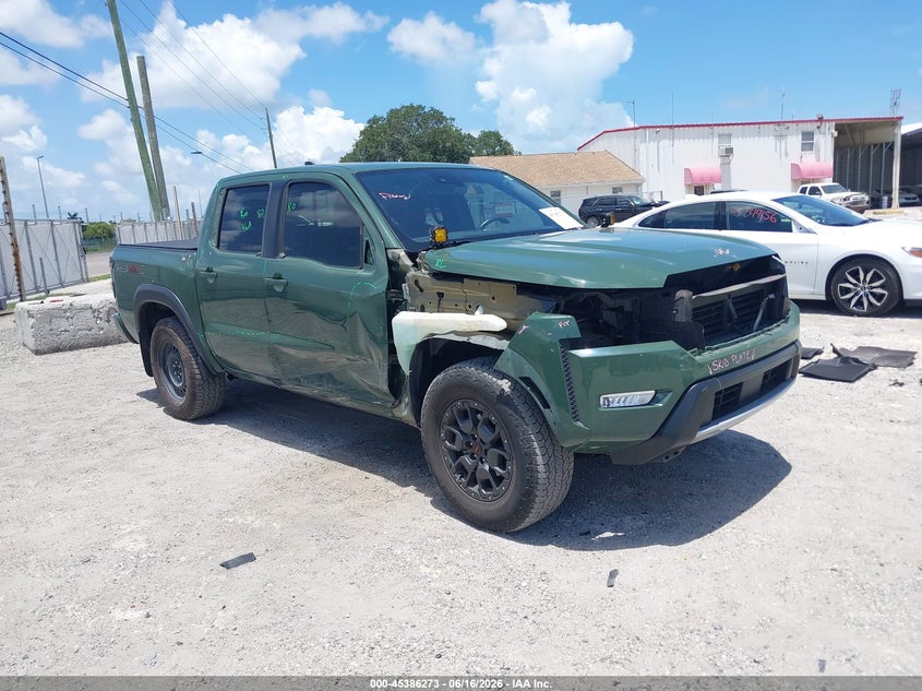 2024 Nissan Navara (frontier) VIN 1N6ED1EK1RN637163 IAAI salvage auction — FRONT END, Rebuildable (Florida), sold $9,850 on 2026-07-28 (photo 1)