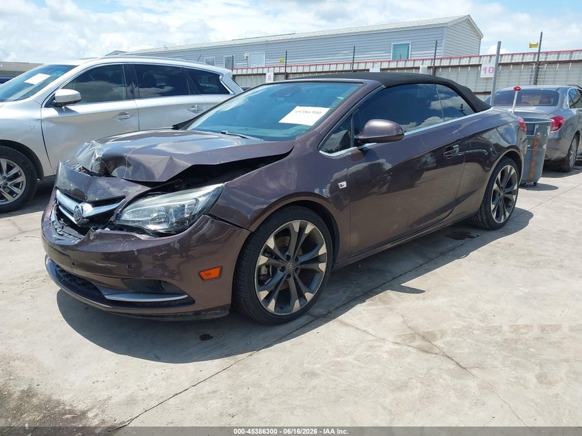 2016 Buick Cascada VIN W04WT3N53GG073446 IAAI salvage auction — FRONT END, Salvage (Texas), sold $425 on 2026-07-21 (photo 2)
