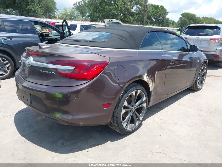 2016 Buick Cascada VIN W04WT3N53GG073446 IAAI salvage auction — FRONT END, Salvage (Texas), sold $425 on 2026-07-21 (photo 4)