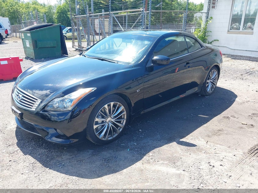 2014 Infiniti Q60 VIN JN1CV6FE8EM901754 IAAI salvage auction — RIGHT FRONT, Clear (New Jersey), sold $4,100 on 2026-07-07 (photo 2)