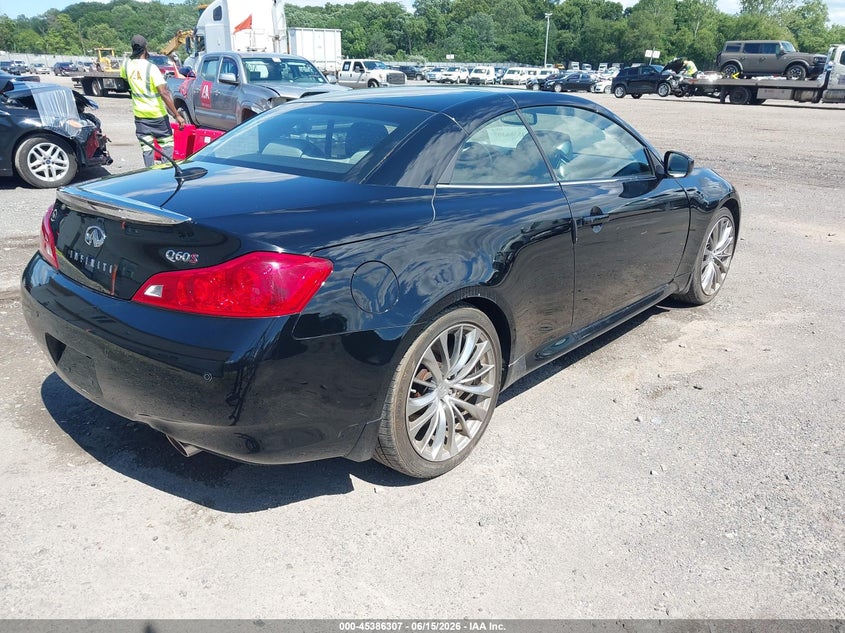 2014 Infiniti Q60 VIN JN1CV6FE8EM901754 IAAI salvage auction — RIGHT FRONT, Clear (New Jersey), sold $4,100 on 2026-07-07 (photo 4)