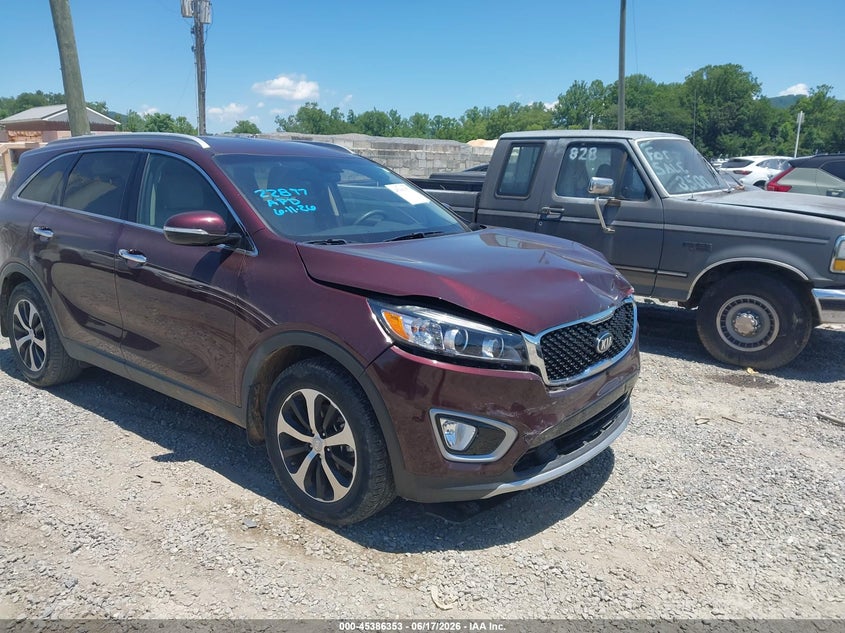 2017 Kia Sorento VIN 5XYPH4A1XHG334886 IAAI salvage auction — FRONT END, Salvage Title, sold $4,050 on 2026-07-23 (photo 1)