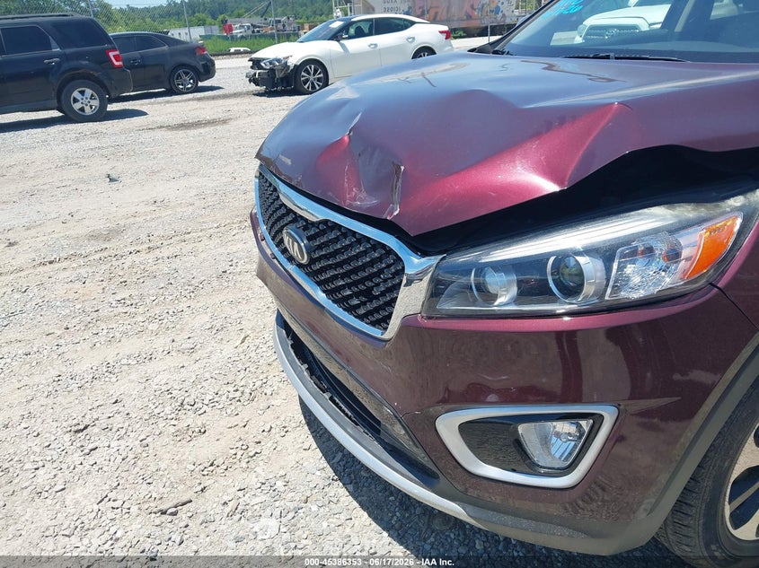 2017 Kia Sorento VIN 5XYPH4A1XHG334886 IAAI salvage auction — FRONT END, Salvage Title, sold $4,050 on 2026-07-23 (photo 6)