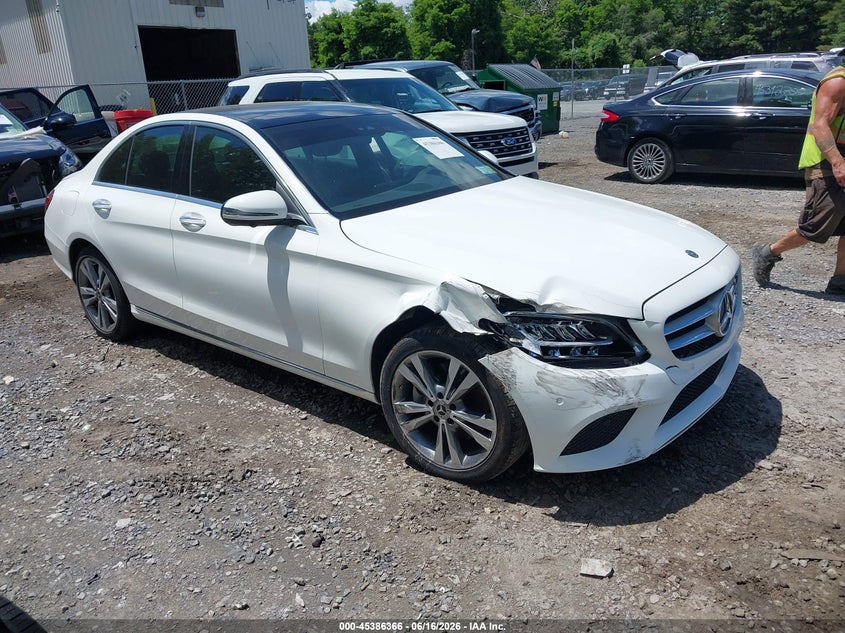 2021 Mercedes-benz C-klasse VIN W1KWF8EB1MR649640 IAAI salvage auction — LEFT SIDE, Mv-907A (New York), sold $6,650 on 2026-07-28 (photo 1)