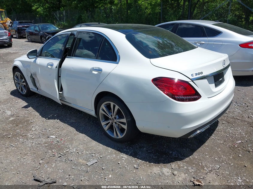 2021 Mercedes-benz C-klasse VIN W1KWF8EB1MR649640 IAAI salvage auction — LEFT SIDE, Mv-907A (New York), sold $6,650 on 2026-07-28 (photo 3)