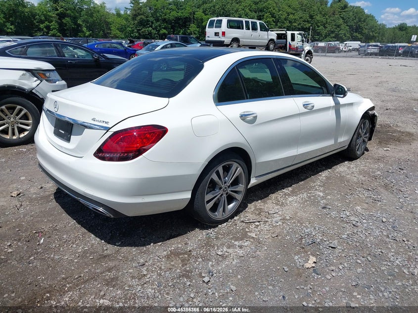 2021 Mercedes-benz C-klasse VIN W1KWF8EB1MR649640 IAAI salvage auction — LEFT SIDE, Mv-907A (New York), sold $6,650 on 2026-07-28 (photo 4)