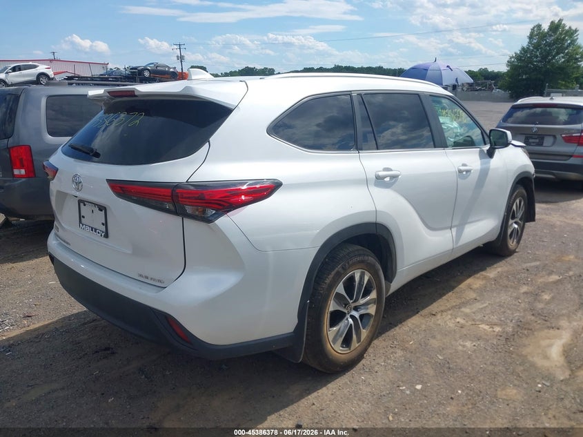 2023 Toyota Highlander VIN 5TDKDRBH5PS045656 IAAI salvage auction — FRONT END, Salvage (Virginia), sold $13,200 on 2026-07-28 (photo 4)