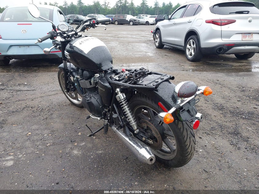 2013 Triumph motorcycle Bonneville VIN SMT900K14DT586222 IAAI salvage auction — SIDE, Clear (Massachusetts), sold $425 on 2026-07-07 (photo 3)