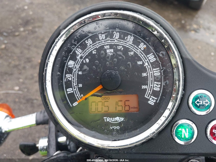 2013 Triumph motorcycle Bonneville VIN SMT900K14DT586222 IAAI salvage auction — SIDE, Clear (Massachusetts), sold $425 on 2026-07-07 (photo 7)