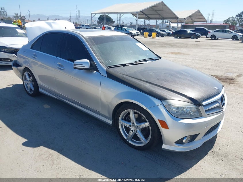 2010 Mercedes-benz C-klasse VIN WDDGF5EB6AR110770 IAAI salvage auction — REAR END, Salvage (California), sold $425 on 2026-07-23 (photo 1)