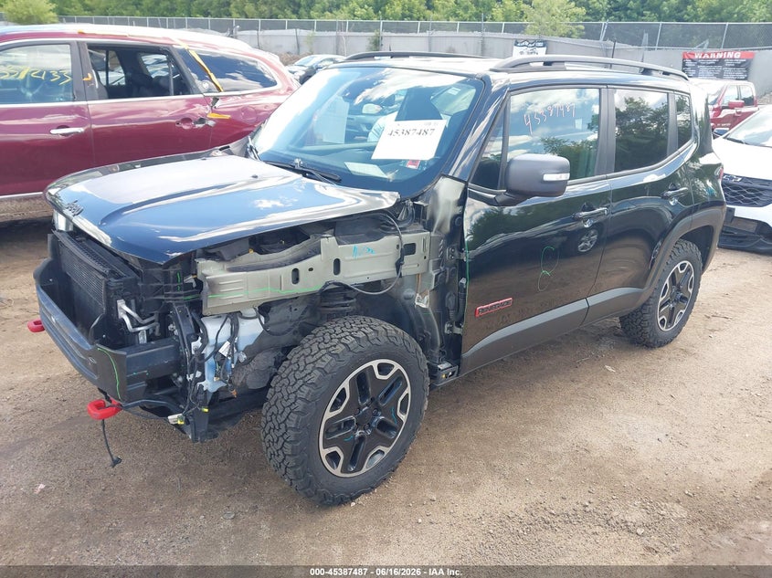 2016 Jeep Renegade VIN ZACCJBCT5GPD56993 IAAI salvage auction — FRONT END, Salvage (Minnesota), sold $3,500 on 2026-08-19 (photo 2)