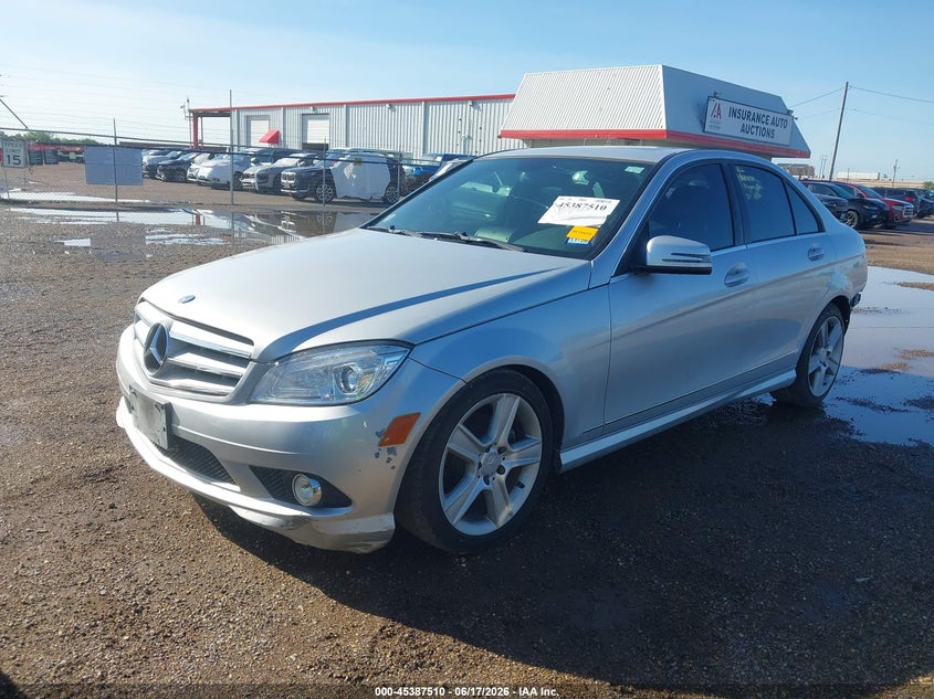 2010 Mercedes-benz C class VIN WDDGF5EB0AR127287 IAAI salvage auction — REAR END, Original (Texas), sold $1,125 on 2026-08-11 (photo 2)