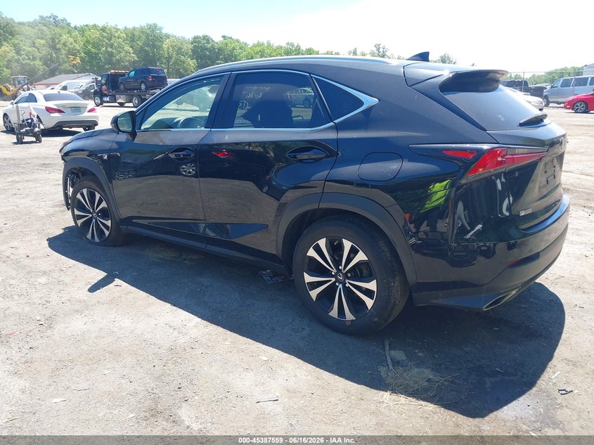 2021 Lexus Nx VIN JTJSARDZ8M2242349 IAAI salvage auction — FRONT END, Salvage - 75% Or Less (Maryland), sold $5,800 on 2026-07-21 (photo 3)