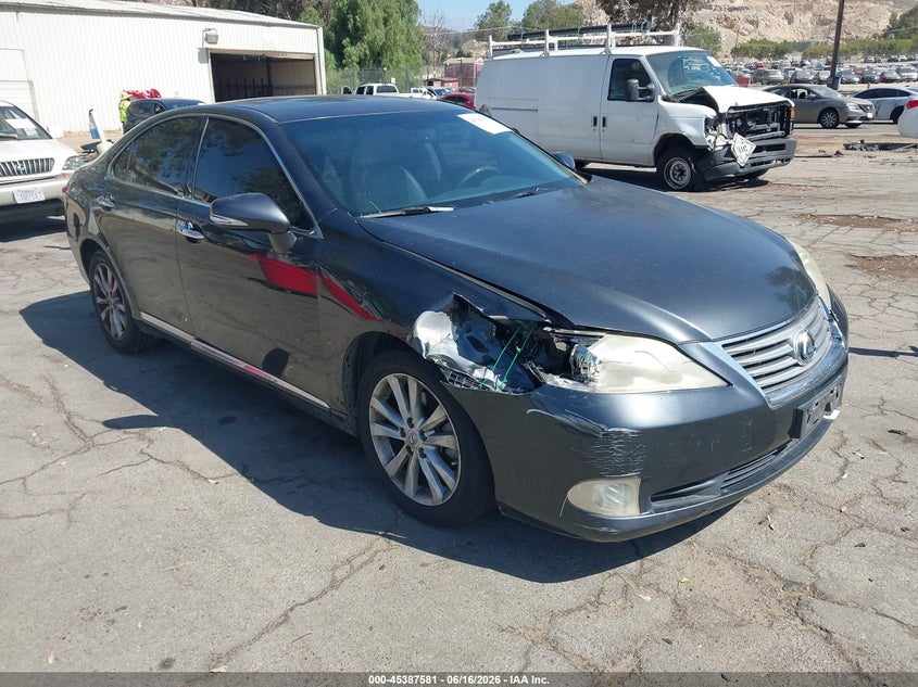 2010 Lexus ES VIN JTHBK1EG1A2360932 IAAI salvage auction — LEFT & RIGHT, Salvage (California), sold $1,475 on 2026-07-07 (photo 1)