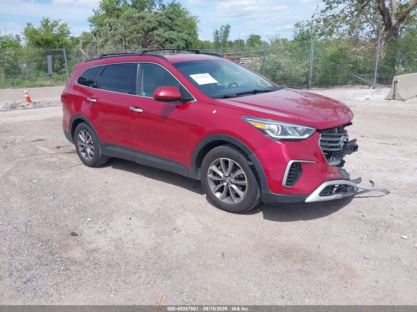 2017 Hyundai Santa fe VIN KM8SMDHF4HU200263 IAAI salvage auction — FRONT END, Clear (Wisconsin), sold $1,300 on 2026-07-28 (photo 1)