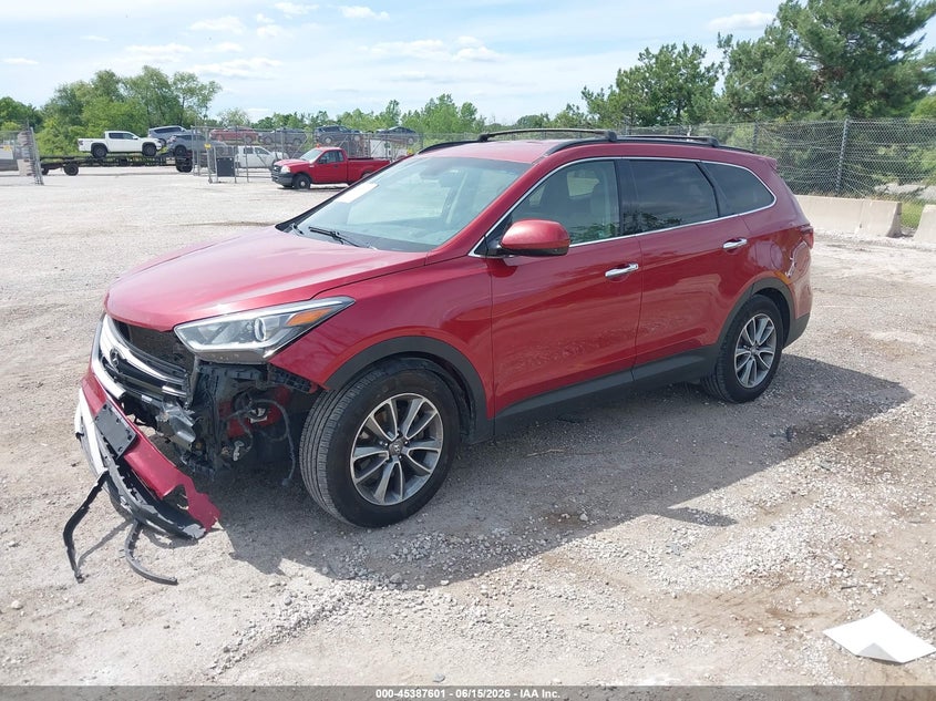2017 Hyundai Santa fe VIN KM8SMDHF4HU200263 IAAI salvage auction — FRONT END, Clear (Wisconsin), sold $1,300 on 2026-07-28 (photo 2)