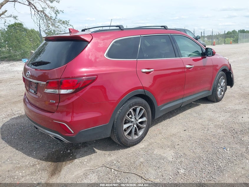 2017 Hyundai Santa fe VIN KM8SMDHF4HU200263 IAAI salvage auction — FRONT END, Clear (Wisconsin), sold $1,300 on 2026-07-28 (photo 4)