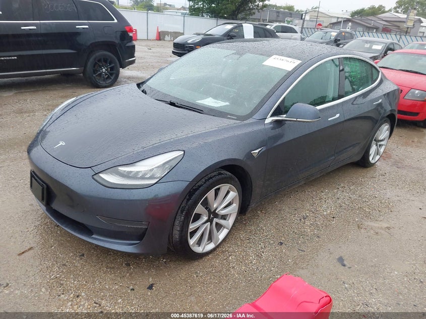 2020 Tesla Model 3 VIN 5YJ3E1EB0LF620187 IAAI salvage auction — RIGHT REAR, Salvage (Illinois), sold $9,850 on 2026-07-23 (photo 2)