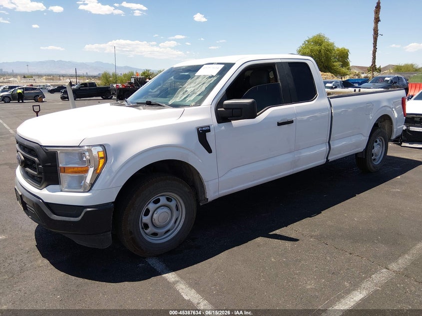 2021 Ford F-150 VIN 1FTEX1CP6MKE42601 IAAI salvage auction — REAR END, Salvage Title, sold $6,300 on 2026-07-24 (photo 2)