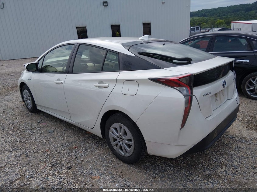 2016 Toyota Prius VIN JTDKBRFU9G3007734 IAAI salvage auction — NORMAL WEAR, Clear (Arkansas), sold $3,300 on 2026-07-23 (photo 3)