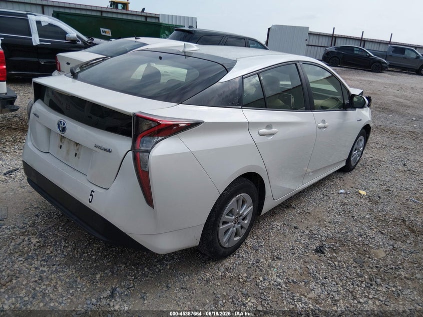 2016 Toyota Prius VIN JTDKBRFU9G3007734 IAAI salvage auction — NORMAL WEAR, Clear (Arkansas), sold $3,300 on 2026-07-23 (photo 4)