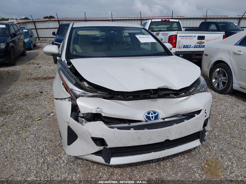 2016 Toyota Prius VIN JTDKBRFU9G3007734 IAAI salvage auction — NORMAL WEAR, Clear (Arkansas), sold $3,300 on 2026-07-23 (photo 6)