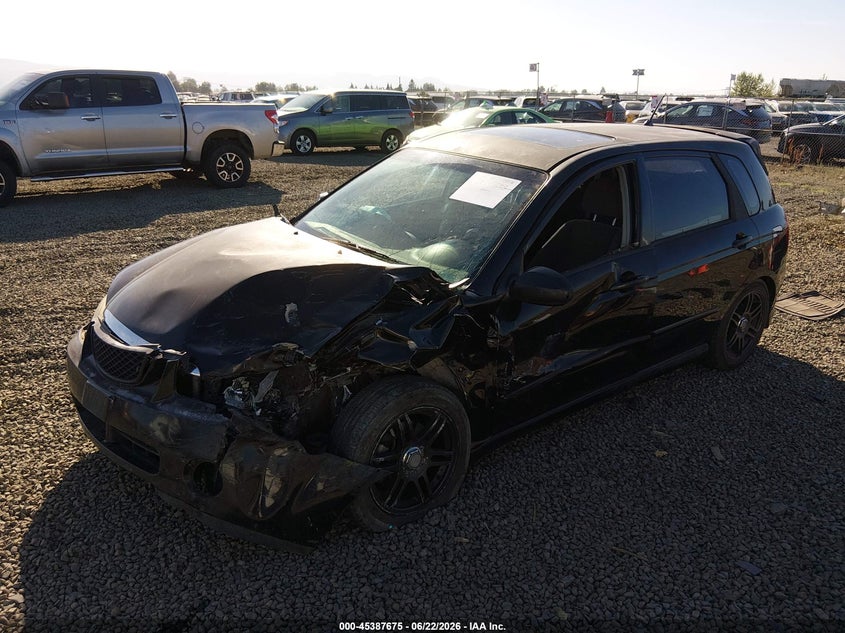 2005 Kia Spectra VIN KNAFE161355121369 IAAI salvage auction — LEFT FRONT, Salvage (Oregon), sold $175 on 2026-08-31 (photo 2)