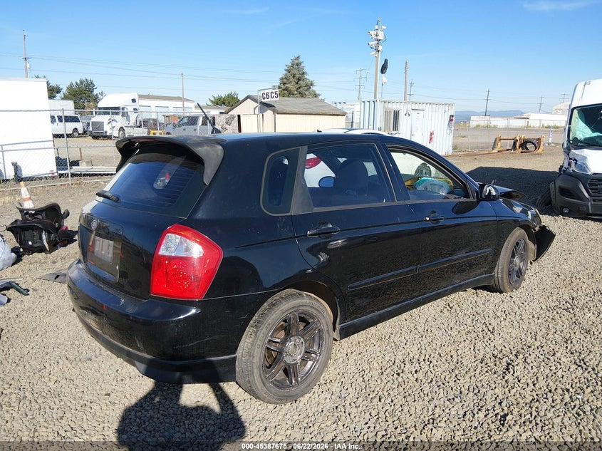 2005 Kia Spectra VIN KNAFE161355121369 IAAI salvage auction — LEFT FRONT, Salvage (Oregon), sold $175 on 2026-08-31 (photo 4)