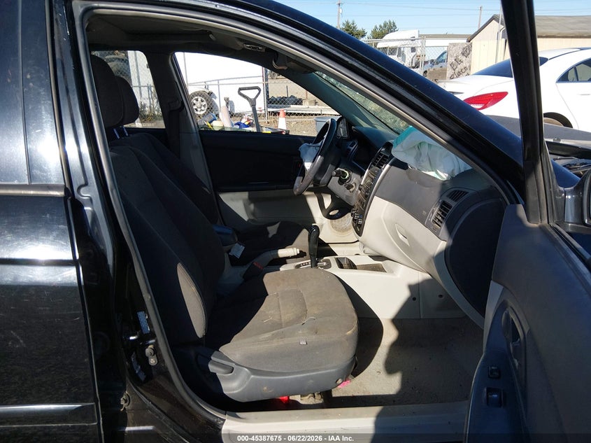 2005 Kia Spectra VIN KNAFE161355121369 IAAI salvage auction — LEFT FRONT, Salvage (Oregon), sold $175 on 2026-08-31 (photo 5)