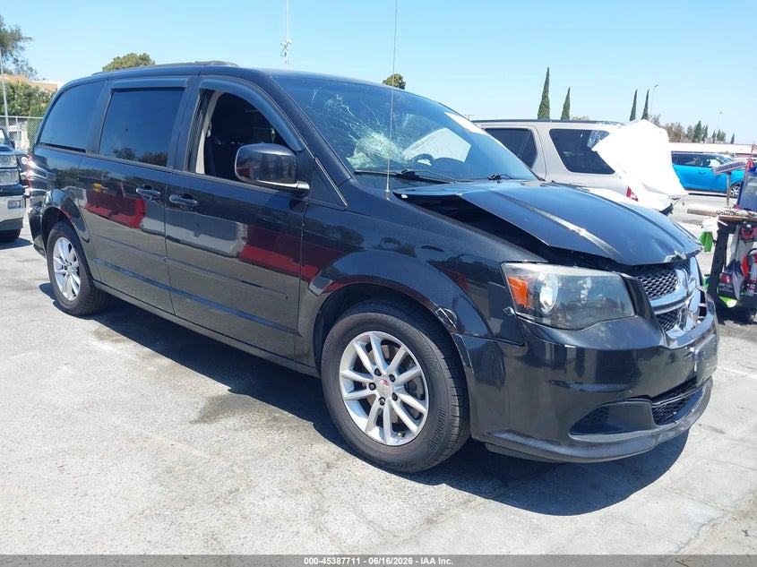 2013 Dodge Caravan VIN 2C4RDGCG1DR820371 IAAI salvage auction — FRONT END, Salvage (California), sold $675 on 2026-07-09 (photo 1)