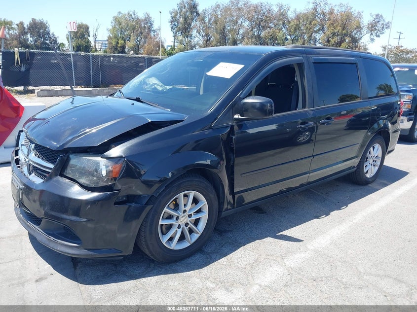 2013 Dodge Caravan VIN 2C4RDGCG1DR820371 IAAI salvage auction — FRONT END, Salvage (California), sold $675 on 2026-07-09 (photo 2)