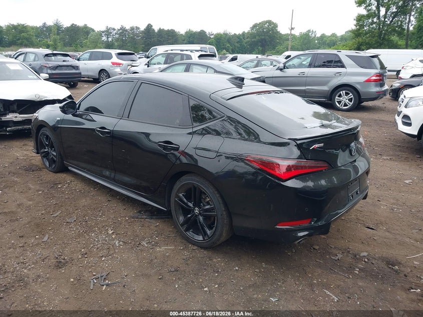 2026 Acura Integra VIN 19UDE4H63TA001694 IAAI salvage auction — REAR END, Salvage Title, sold $13,100 on 2026-07-28 (photo 3)