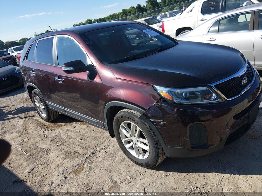 2015 Kia Sorento VIN 5XYKT3A60FG629362 IAAI salvage auction — FRONT END, Salvage (Kentucky), sold $800 on 2026-07-29 (photo 1)