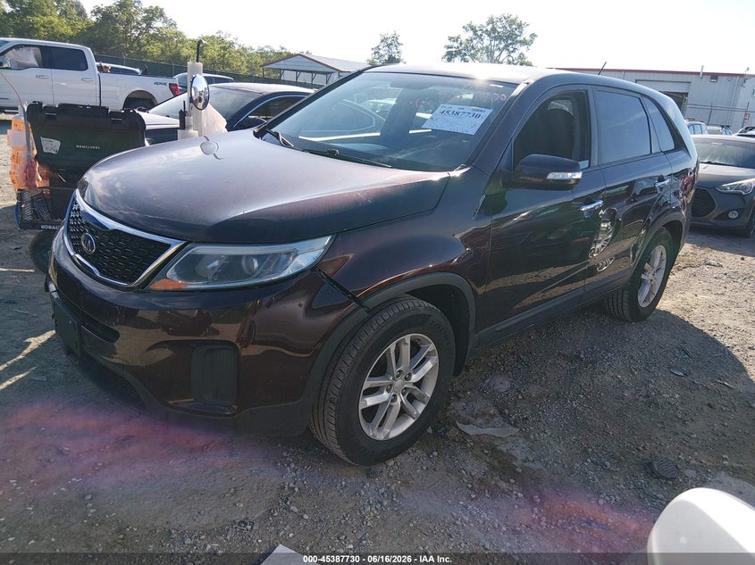 2015 Kia Sorento VIN 5XYKT3A60FG629362 IAAI salvage auction — FRONT END, Salvage (Kentucky), sold $800 on 2026-07-29 (photo 2)